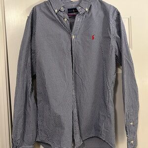 Ralph Lauren Men's Blue Checkered Shirt